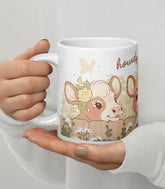 Howdy Neighbor Country Cows Ceramic Mug 20oz