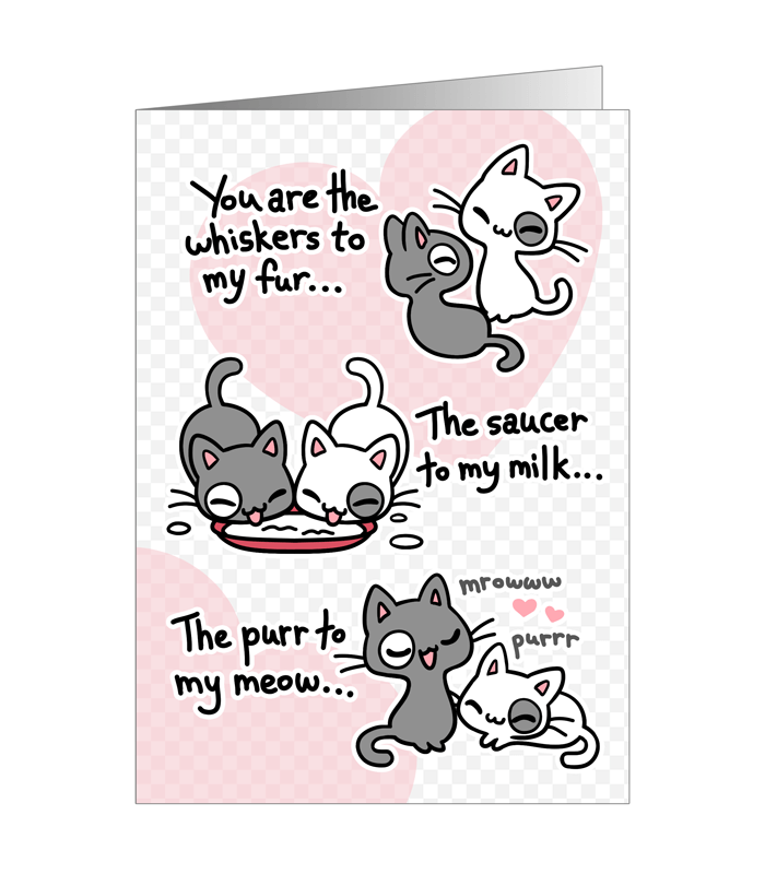 "Best Friends" Cats Greeting Card