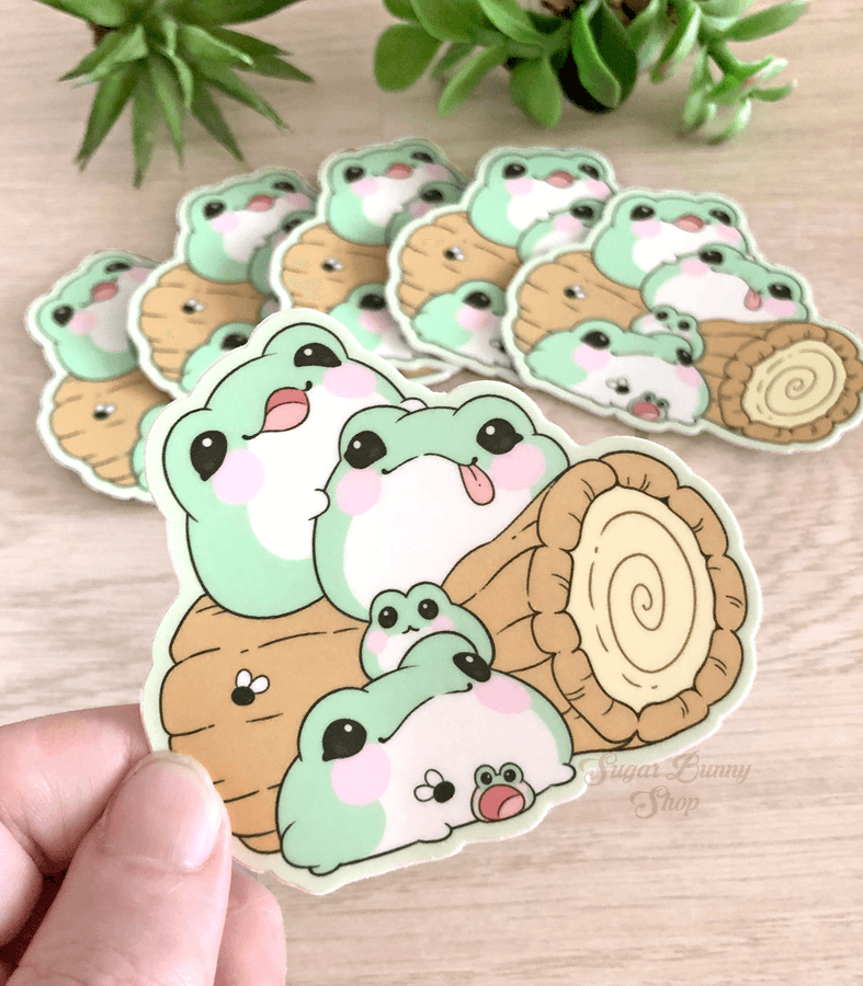 Blob Frogs Vinyl Sticker