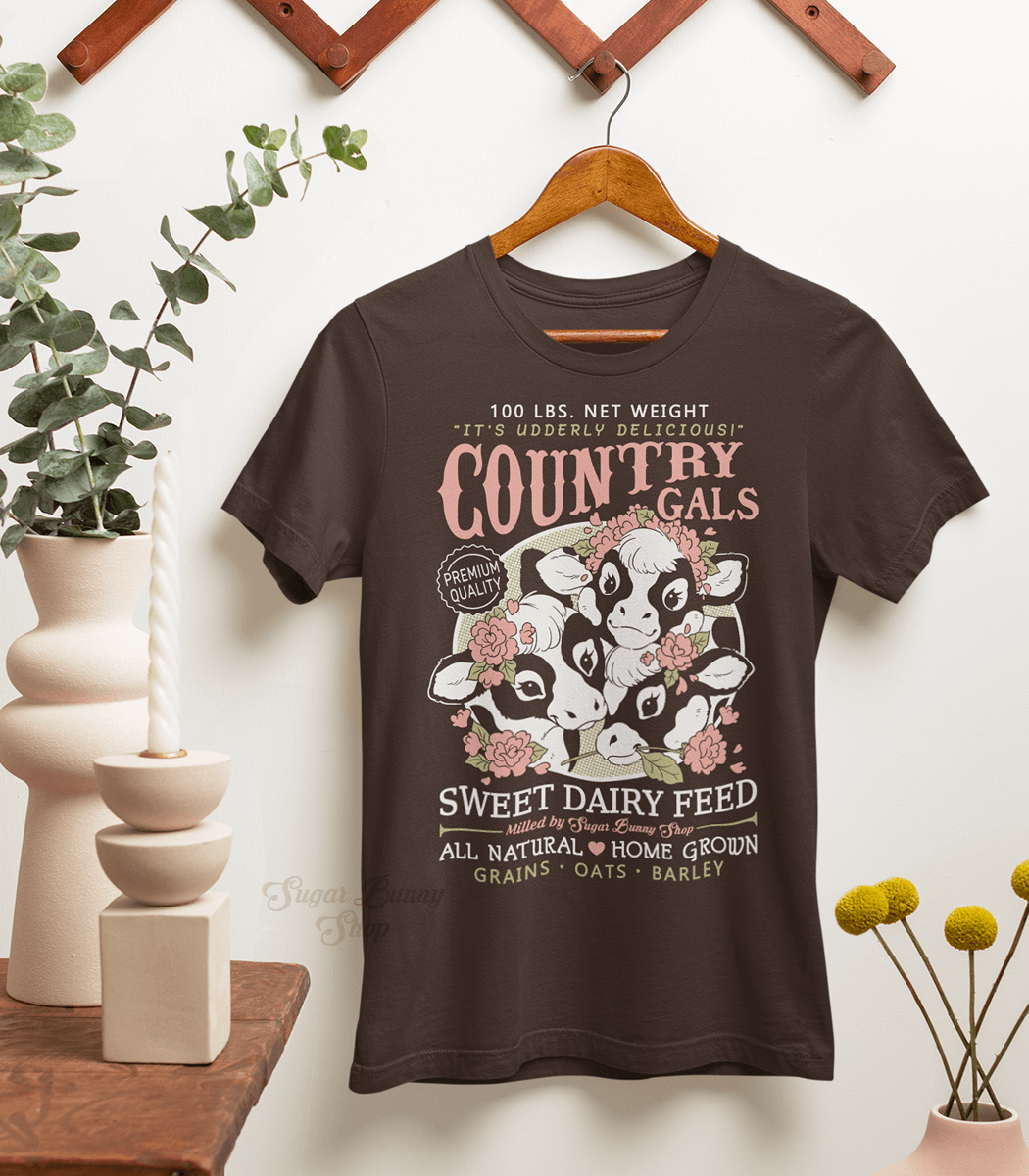 Country Gals Cows Sweet Dairy Feed Shirt