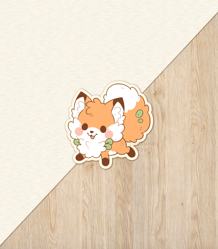 Baby Doki Fox Mini Vinyl Sticker