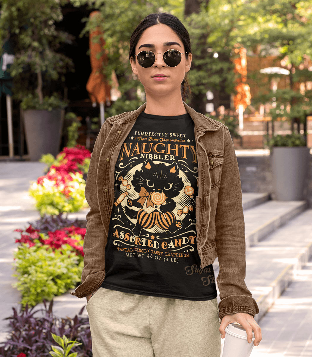Naughty Nibbler Assorted Candy Halloween Shirt