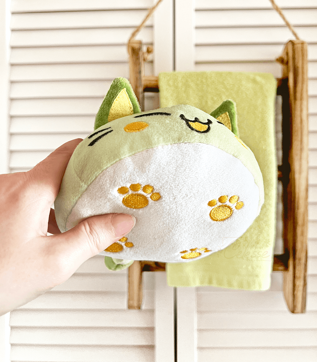 Nyanpan Bread Cat Matcha Plush