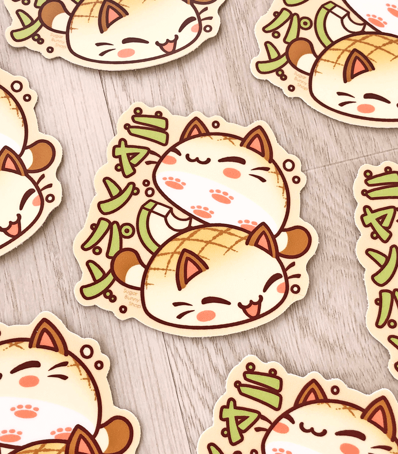 Nyanpan cat vinyl sticker