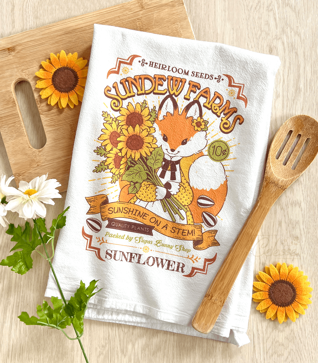 Sundew Farms Fox Flour Sack Tea Towel – Sugar Bunny Shop Sundew Farms Fox Flour Sack Tea Towel – Sugar Bunny Shop