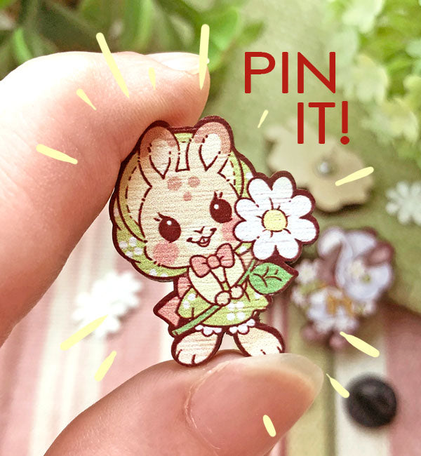 Adorable wood pins