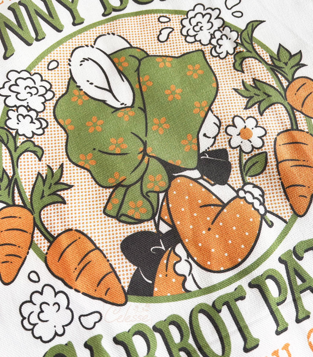 Bonny Bunny Carrot Patch Canvas Tote Bag