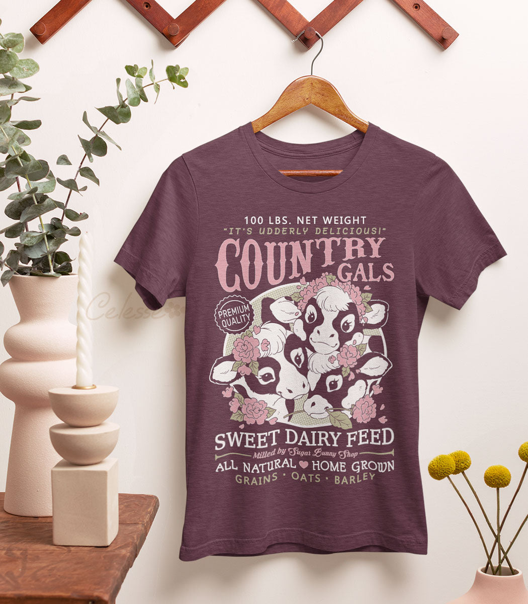 Country Gals Cows Sweet Dairy Feed Shirt