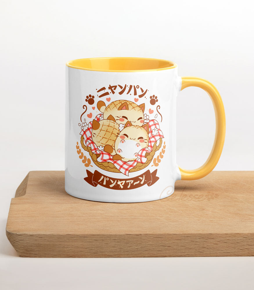 Nyanpan Bakery Bread Cat Colored Mug
