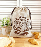 Nyanpan Cat Bakery Linen Bread Bag