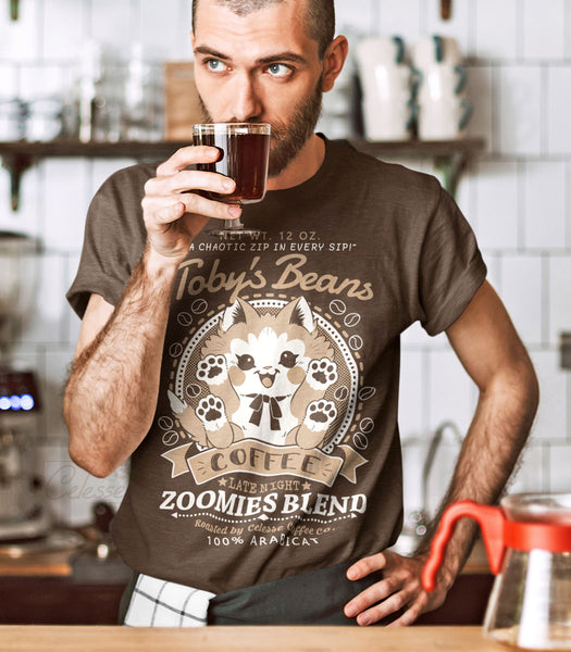 Toby's Beans Cat Coffee Shirt