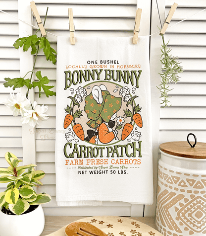 Bonny Bunny Flour Sack Tea Towel