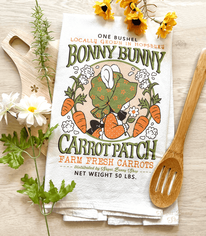 Bonny Bunny Flour Sack Tea Towel