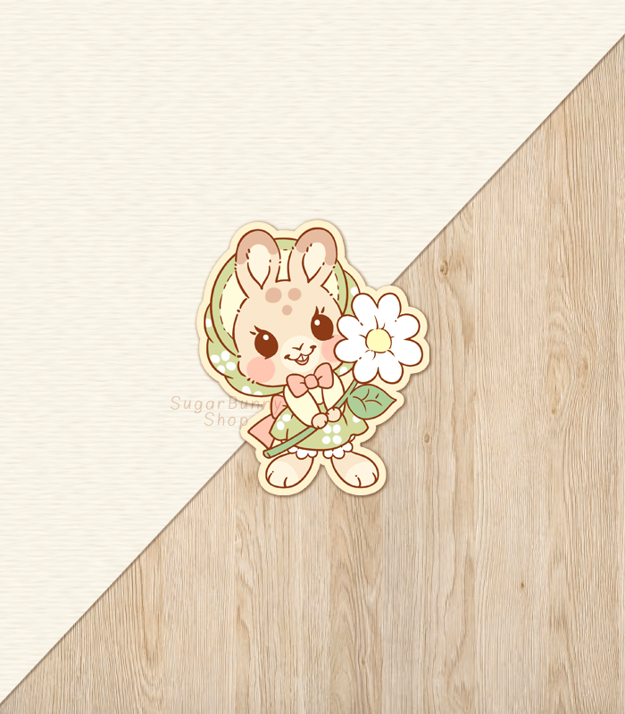 Wee Bonny Bunny Mini Vinyl Sticker