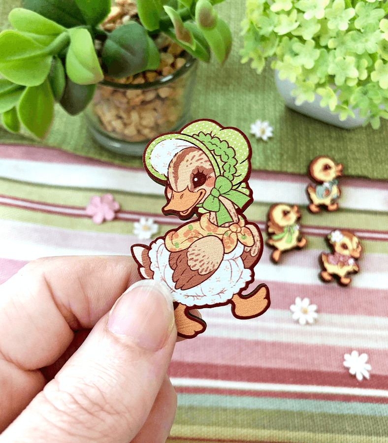 Darling Duckings Wood Pins