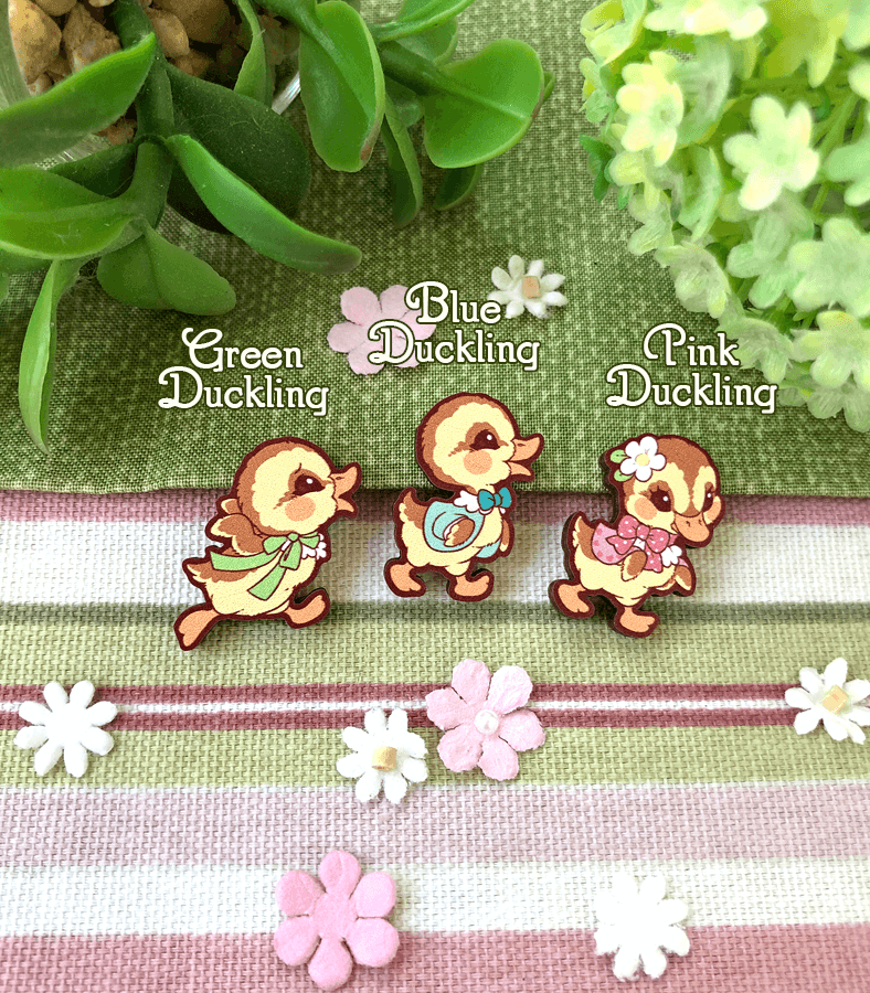 Darling Duckings Wood Pins