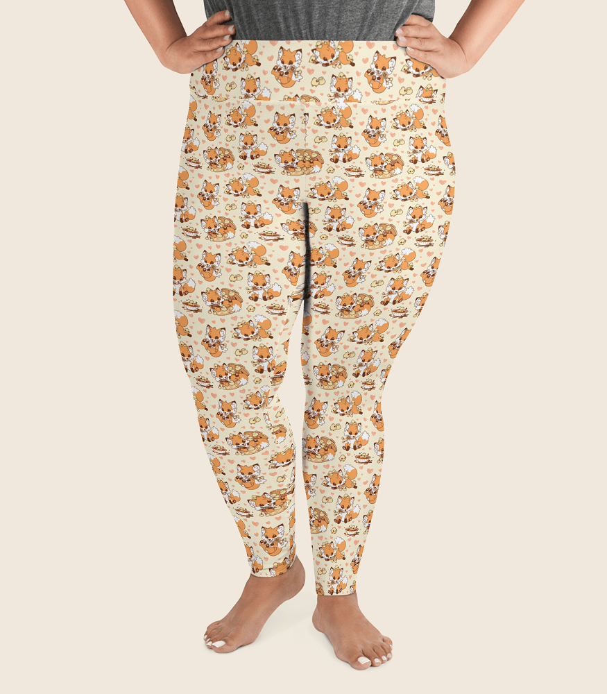 Doki Fox Playful Leggings Plus Size