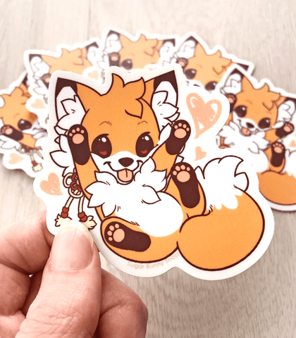 Doki Fox vinyl sticker