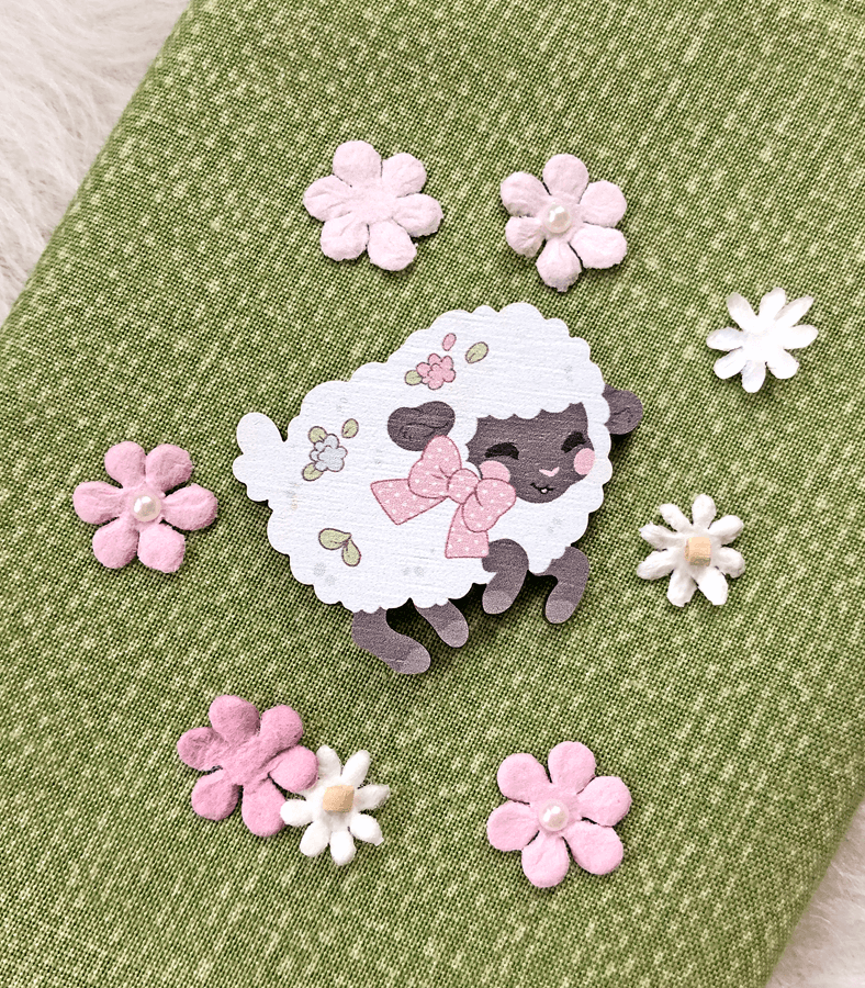 Fuwafuwa Sheep Wood Pin