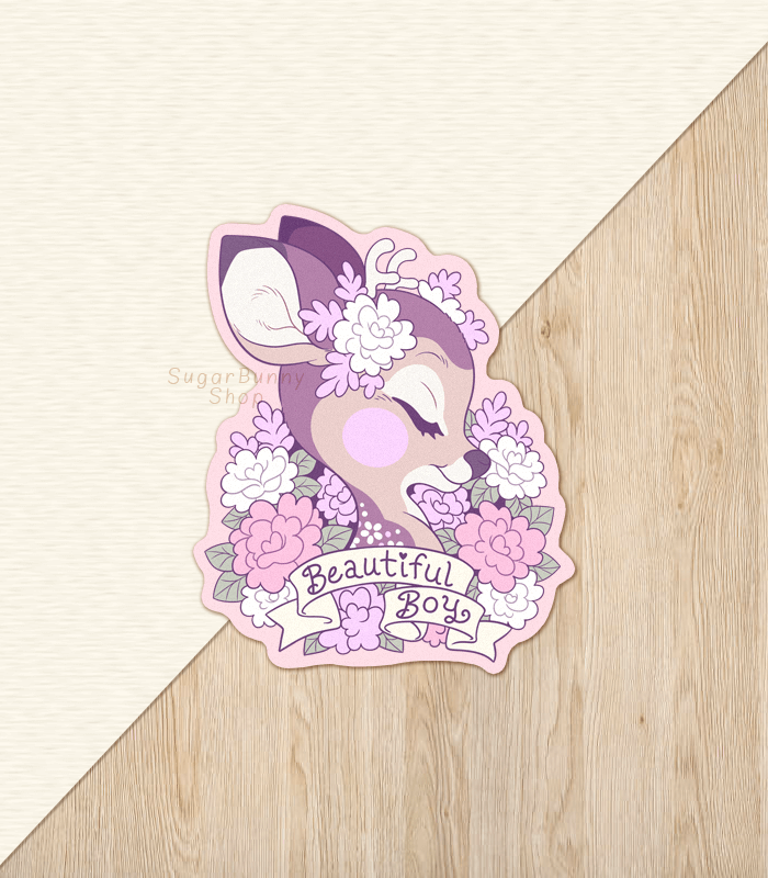 Lavendeer Beautiful Boy Vinyl Sticker