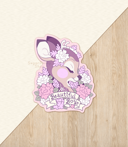 Lavendeer Beautiful Boy Vinyl Sticker