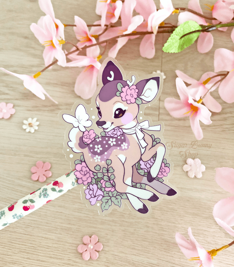 Lavendeer Prance Vinyl Sticker