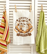 Nyanpan Bakery Cat Flour Sack Tea Towel
