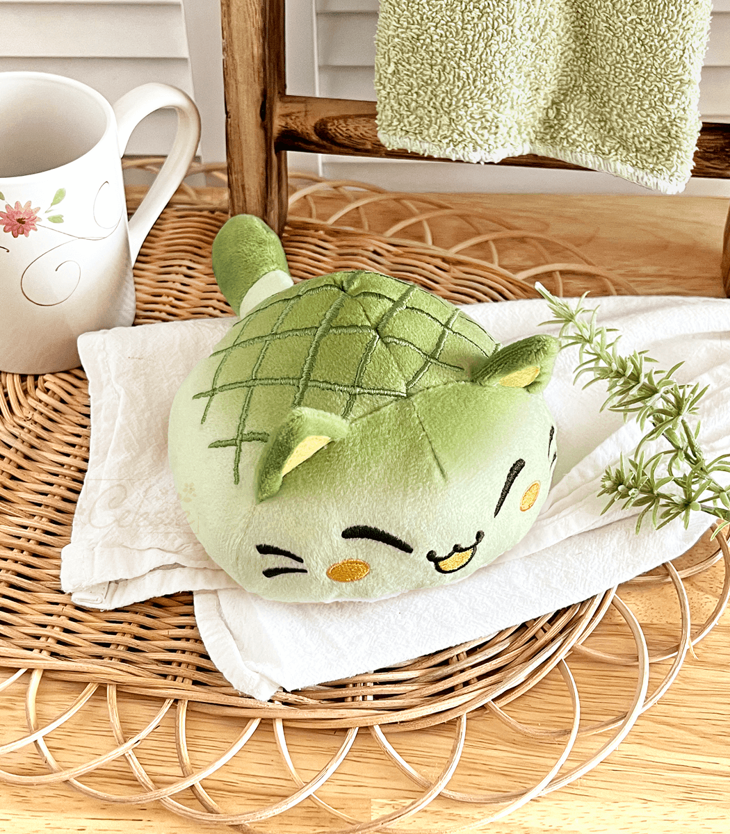 Nyanpan Bread Cat Matcha Plush