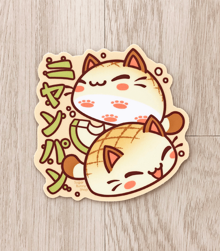 Nyanpan cat vinyl sticker